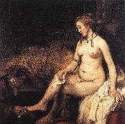 REMBRANDT Harmenszoon van Rijn Bathsheba at Her Bath f France oil painting reproduction